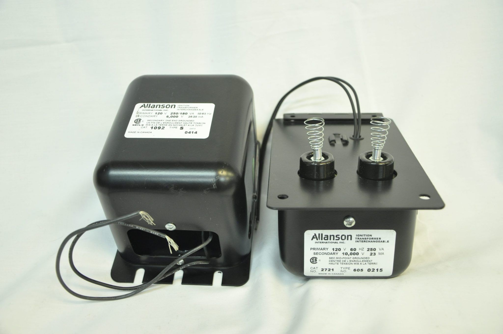 Transformador ign allanson 10. P/af g 2e2721 TYPE 605 Combustion y